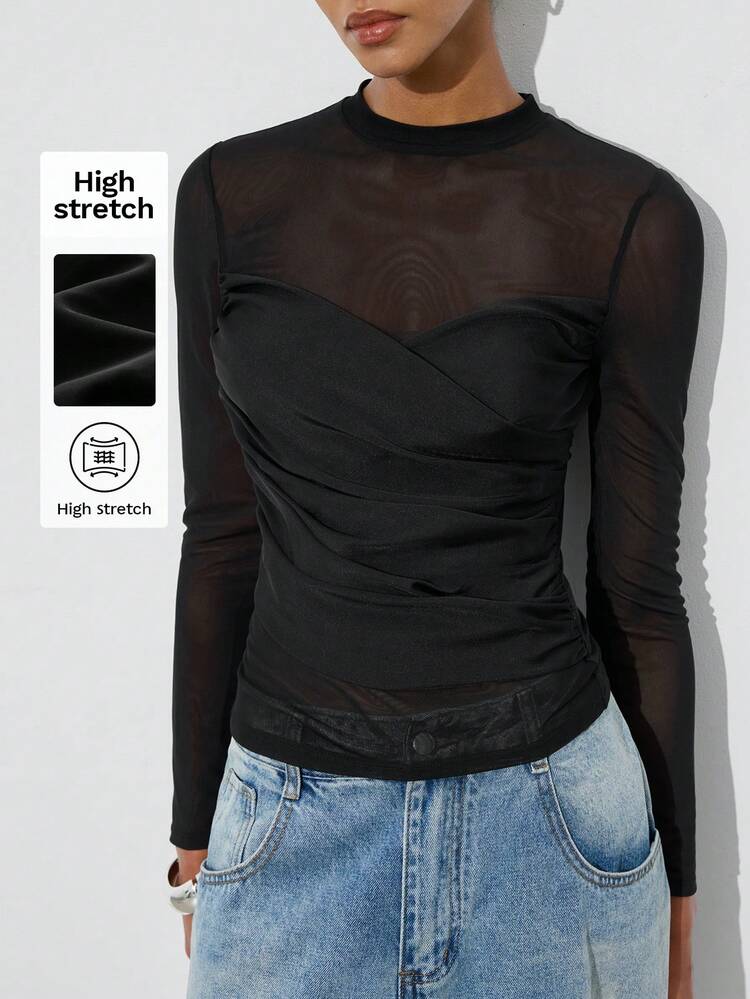 SHEIN Maija MAIJA Summer Backless Halter Neck Twist Front Crop Top