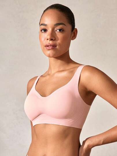 大码女士无钢圈孕妇哺乳文胸，夏季睡衣