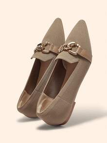 CUCCOO BASICS Scarpe flat da donna alla moda - Cachi - Visualizzare 5
