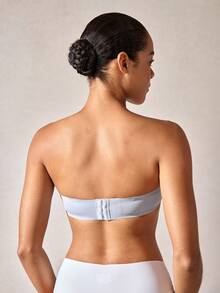 1pc Seamless Wireless Lightly Padded Bralette For Small Chest Women,Lift & Push Up, Strapless & Backless,Suitable For Flat Chest, Cool Light Blue - Blue - View 2