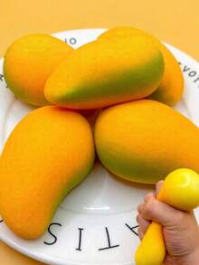 MINKOJA 芒果减压玩具、指尖玩具、慢回弹软玩具、易于携带的感官玩具，是复活节、生日、派对、工作日和节假日的绝佳礼物。 - 彩色 - 查看 1