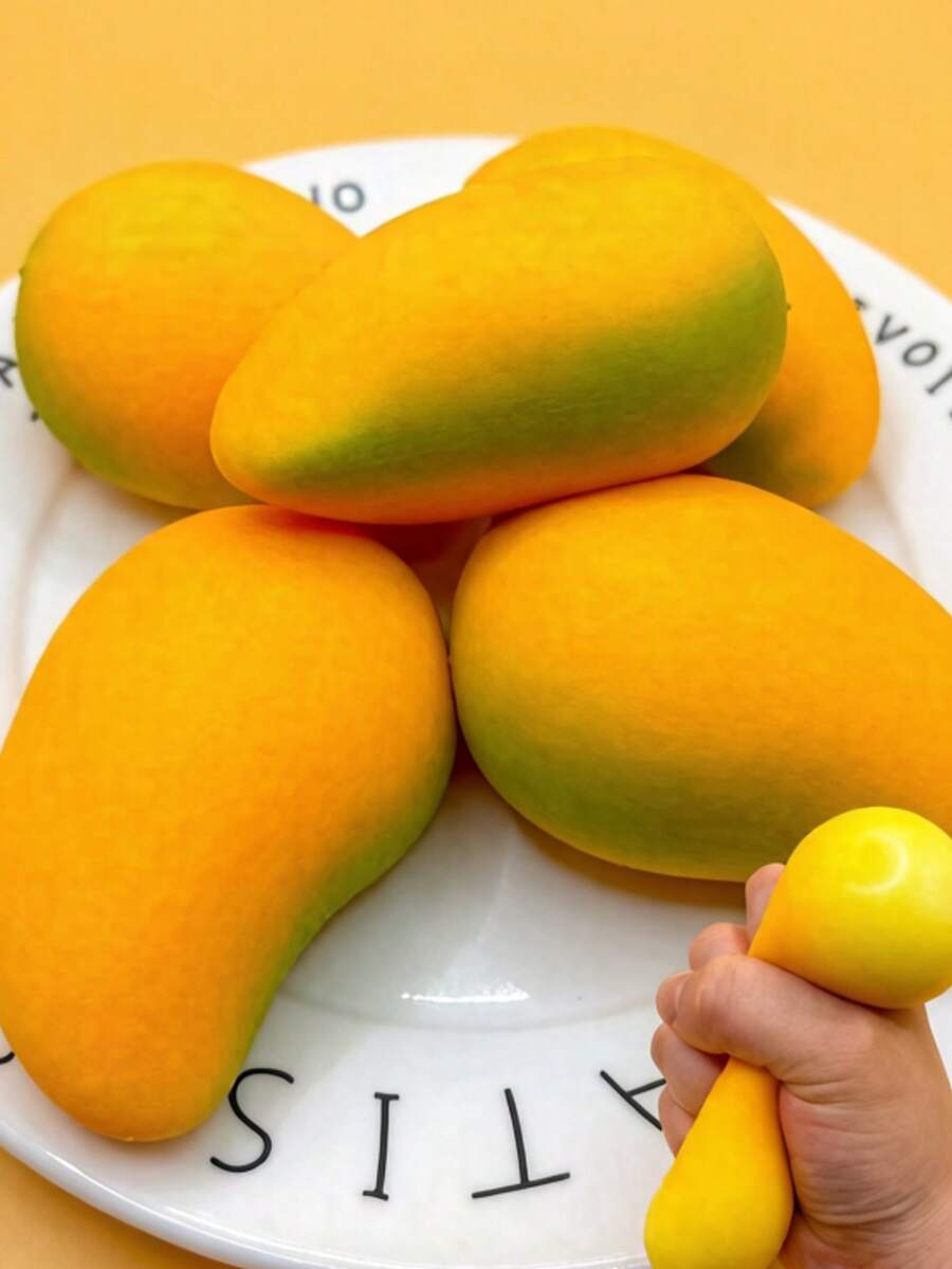 MINKOJA 芒果减压玩具、指尖玩具、慢回弹软玩具、易于携带的感官玩具，是复活节、生日、派对、工作日和节假日的绝佳礼物。 - 彩色 - 查看 1