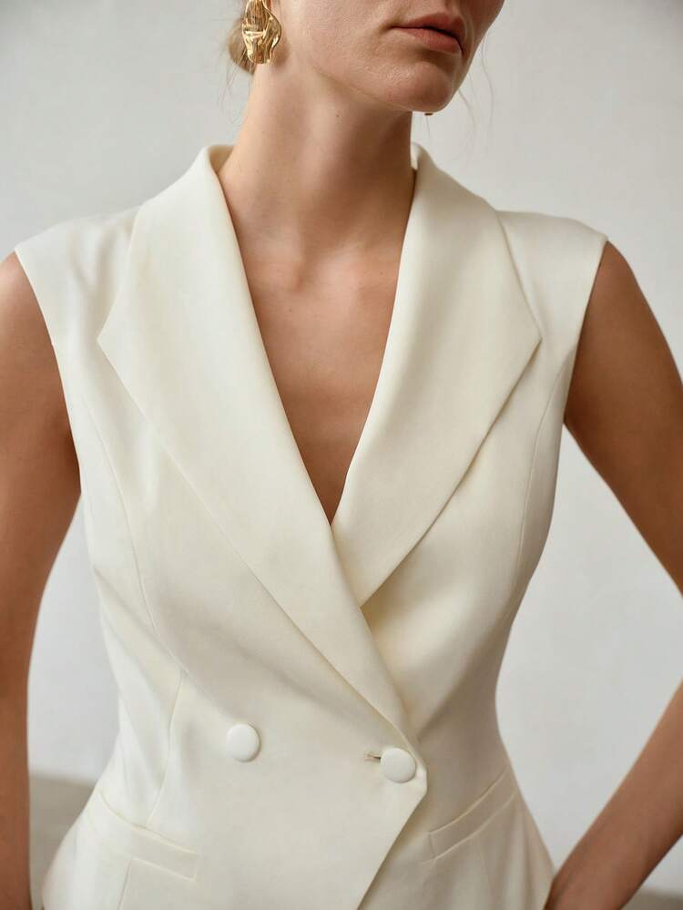 WOMEN'S COMMUTER DOUBLE BUTTON WAISTCOAT