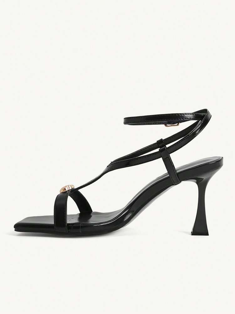 CUCCOO CHICEST Women's Buckle Design Fashion Daily Wear High Heel Sandals Summer Shoes