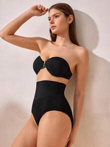 Quần lót định hình eo cao Quần lót định hình bụng liền mạch Quần lót định hình eo Quần lót định hình eo thon gọn Quần lót nâng mông hông bụng phẳng cho nữ Quần lót định hình eo - màu đen - Xem 7
