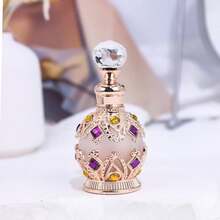 1 Stück 15ml Ätherisches Öl Parfümflasche, hochwertige Aromatherapie Flasche, Kristallflasche, kleine nachfüllbare Aromatherapie Flasche, Reise Ätherisches Öl Spender Flasche mit Glasdropper, Vintage Dubai Stil Flasche, Muttertags Geschenk, Frauen Geschenk, Valentinstag Geschenk, Reise, Valentinstag, für Wohnzimmer, Schlafzimmer, Schönheitssalon Dekoration (Ohne Parfüm, nur leere Flasche) Geschenke Geburtstag Abschluss - Parfüm-Unterabfüllung - Übersicht 20