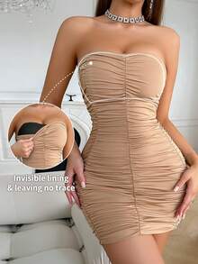 3pcs/Set Women Seamless Wireless Bras, Backless Lace Sheer Bralette, Comfortable Daily Wear - Multicolor - View 5