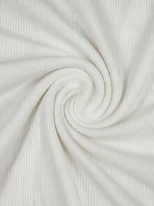 Resyla Áo tank top ngắn tay nữ tối giản, viền ren, thời trang, thích hợp làm quà tặng cho bạn bè. - trắng - Xem 3