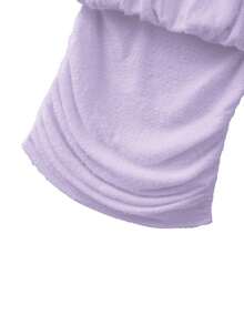 GlowEve CURVE 女士时尚性感长袖紧身连衣裙，休闲街头派对假日连衣裙，露肩紧身连衣裙，女士秋季穿搭，秋季服装，女士秋季时尚，派对，优雅，休闲，时尚休闲，日常休闲，百搭，都市 - 淡紫色 - 查看 4