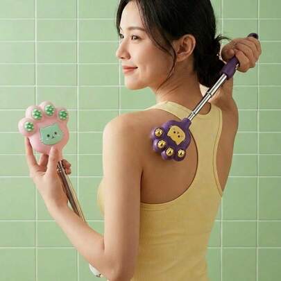 Joivida 1/2 cái cào lưng cho mèo bằng thép không gỉ có thể thu gọn, cào giảm ngứa di động dùng cho văn phòng