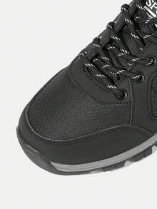 OUTDOORSY Women's Outdoor Casual Lace-Up Boots, Comfortable Non-Slip Fashion Versatile - Light black - View 5