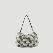Joivida 1Pc Women's Leopard Print Fuzzy Armpit Bag, Winter Plush Chain Bag With Premium Texture - multicolor - View 14