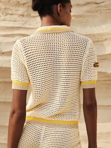 Maija Women's Fruit Motif Hollow Out Short Sleeve Knit Cardigan - Multicolor - View 2