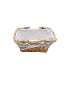 Keranjang Piknik Rotan Persegi, Keranjang Piknik Rotan Oval, Keranjang Buah, Keranjang Tangan Rotan Anyaman Tangan, Digunakan untuk Piknik, Belanja, Penyimpanan, Hadiah, Buah dan Sayuran, dll., Penyimpanan Praktis, Mudah Dibawa untuk Liburan - MultiWarna - View 13