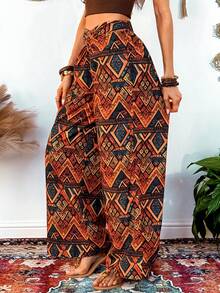 Fembélia Women's Casual Loose Printed Pants - Multicolor - View 5