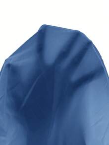 SHEIN Frenchy Plus Size Women's Twist Knot Hem Batwing Short Sleeve V Neck Green Shirt - Blue - View 5
