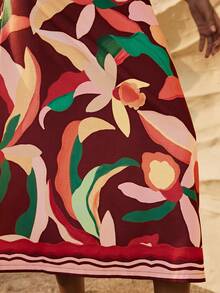 Maija Chân váy chữ A in hoa phong cách thường ngày dành cho nữ - Nhiều màu - Xem 5