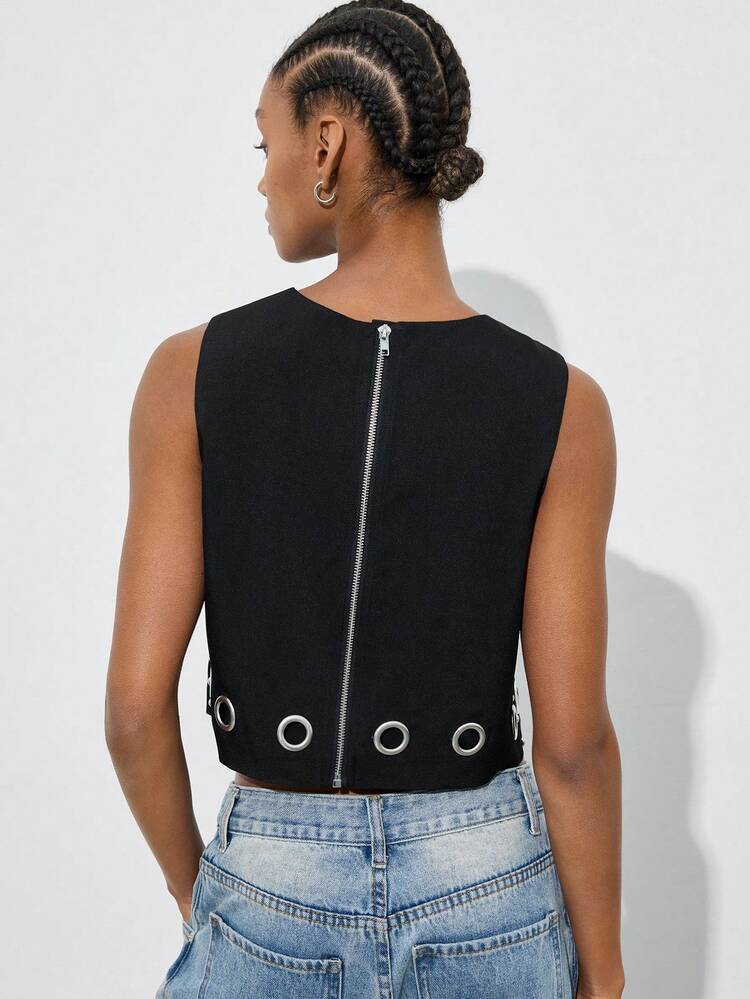 SHEIN Maija MAIJA Vacation Floral Print Twist Front Crop Cami Top ,Y2K Tops Work Outfits For Women