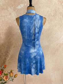 GlowEve Women's Ombre Print Sleeveless Dress - Multicolor - View 2