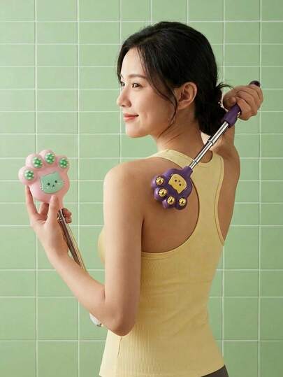 Joivida 1Pc/2Pcs Stainless Steel Retractable Cat Back Scratcher, Portable Itch Relief Rake For Office