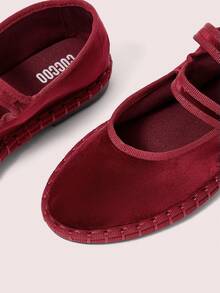 CUCCOO DOLLMOD Giày bệt nữ kiểu dáng thường ngày, đa năng, phù hợp đi làm hàng ngày. - Màu Đỏ Sâu - Xem 8