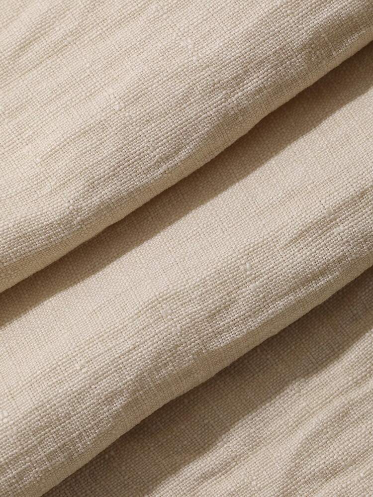 Spring & Summer Minimalist Vintage Linen 2 Pieces Set For Women, Fashionable Loose Suit Vest And Wide-Leg Pants