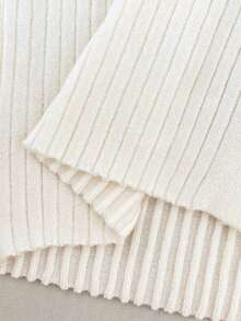 Franclia 女士春夏常规领纯白色金属纽扣休闲简约罗纹无袖开衫背心，女士夏季穿搭，女士沙滩装，女士休闲优雅上衣，女士度假装，女士社交上衣，白色上衣 - 米色 - 查看 7