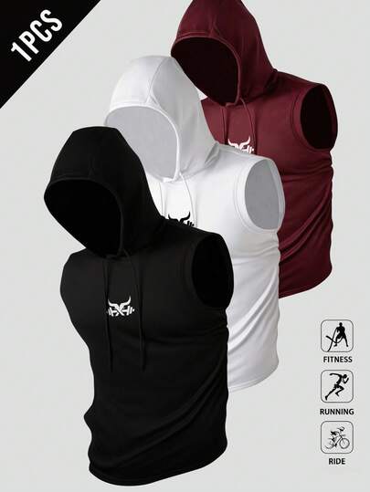 GymBeat 150g Men's Fashionable Casual Hooded Vest