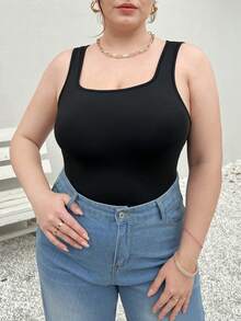 SHEIN Essnce 大码休闲针织背心，4 件套，颜色可选，女士休闲背心，女士服装背心，夏季女士上衣，女士背心套装，多件装上衣，女士背心，大码上衣，多件装背心 - 彩色 - 查看 4