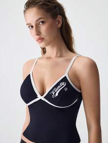 1pc Women's Fashionable Camisole Top - Multicolor - View 7