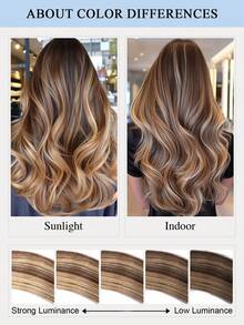 50G/Pack Nano Ring Hair Extensions Real Human Hair Pre-Bonded Micro Beads Natural Straight Texture Mix Color Options Invisible Seamless Application For Salon Looks Easy DIY Micro Links Hairpiece - Multicolor - View 15