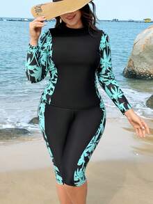 Swim Shayni 2026 New Middle East Style Long Sleeve & Pants Modest Swimsuit For Women - Black - View 6