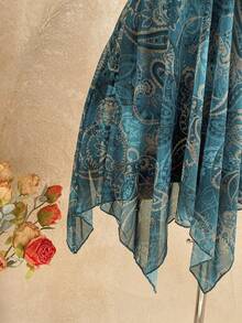Soleia Đầm ngắn hai dây họa tiết Paisley phối ren tương phản, vạt bất đối xứng, thích hợp cho kỳ nghỉ lãng mạn, kiểu đầm cổ tích, kỳ nghỉ nhiệt đới, hẹn hò, tiệc trà chiều, bãi biển, du thuyền, kỳ nghỉ thành phố, lễ hội âm nhạc, tiệc tùng, phong cách Boho, lễ hội âm nhạc, hippie, miền Tây, lễ hội hóa trang, ngày lễ Thánh Patrick. - Màu xanh lá cây đậm - Xem 6