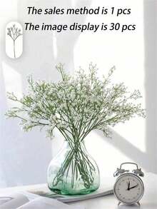 White Baby's Breath Artificial Flower Decoration, Artificial Everlasting Flower, Symbol Of Romantic, Pure And Sincere Love, Friendship And Family Affection, Reusable Room Decoration, Restaurant And Kitchen Decoration, Table Decoration, Wedding Decoration, Pure And Sacred Wedding, Vase Decoration, Romantic And Never-Wilting Flower Decoration. - White Baby's Breath - View 4