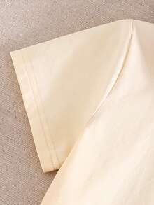 THE HAPPY LOOK 女童草莓图案彼得潘领短袖上衣和裙子套装 - 杏色 - 查看 5