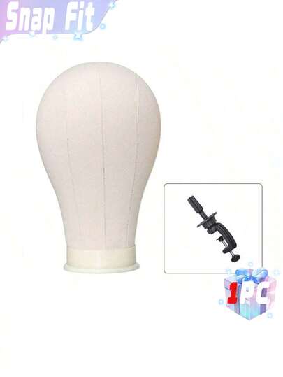 رأس مانيكان قماشي للتدريب على صناعة الباروكات والتجميل وتصفيف الشعر