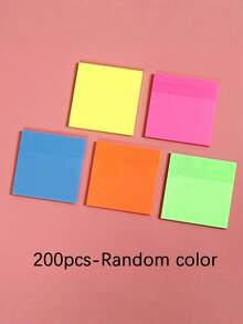 800pcs/400pcs/200pcs Reusable Transparent Colored Sticky Notes, Waterproof PET Memo Pads For Note Taking And Clear Content Visibility, Classroom Resources, Highlighters, Stationery, Back To School Essentials - Pet Waterproof Sticker - View 6