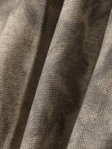 Dazy-Less 女士印花纽扣衬衫和A字裙休闲两件套 - 棕色 - 查看 9