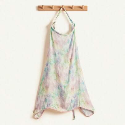 Cozy Pixies 1 Oeko-Tex Certified Color Tie-Dye Printed Mom Nursing Gown Soft And Comfortable For Everyday Mothers