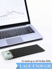 40Pcs Cash Envelopes, Money Saving Challenge Envelopes 3.2x6.6 Inch, 80GSM Black Budget Envelopes For Coins, Checks & Gift Cards 2. - black - View 6