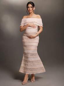 Cheriluna Maternity 孕妇写真服装 - 粉色 - 查看 4