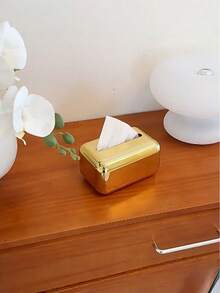 Hộp đựng khăn giấy mạ điện kiểu Bắc Âu sáng tạo, đơn giản và thanh lịch, rất bắt mắt và phù hợp cho nhiều dịp như đồ dùng gia đình, trang trí bàn làm việc, trang trí nhà cửa, lưu trữ đồ dùng gia đình, trang trí phòng ngủ, phụ kiện nhà bếp, dụng cụ nhà bếp, hộp đựng đồ dùng nhà bếp, du lịch, kỳ nghỉ, v.v. - Vàng - Xem 5