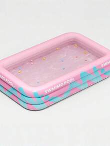 A Large Pink Inflatable Swimming Pool, Suitable For Family Use As A Swimming Pool, A Mobile Water Park, An Indoor And Outdoor Universal Water Entertainment Facility, A Party Pool, Made Of Thick And Wear-Resistant PVC Material. - Vitality Series - View 5