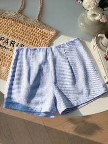 Comfortcana Quần áo mùa hè mới 2026/Quần áo mùa xuân/Quần áo mùa đông/Trang phục lễ hội cho nữ/Trang phục lễ Phục sinh/Váy dự tiệc cho nữ/Trang phục đi biển cho nữ/Trang phục dự tiệc cưới/Trang phục tốt nghiệp cho mẹ/Quần tây thanh lịch cho nữ/Bộ đồ thường ngày cho nữ/Trang phục nghỉ mát cho nữ/Đồ thể thao nữ/Quần tây nữ/Sang trọng/Phong cách Y2K/Trang phục công sở cho nữ/Trang phục dự hòa nhạc đồng quê/Quần bóng/Áo peplum/Váy sọc xanh dương/Quần short nữ mùa hè/Quần áo cỡ nhỏ XXS cho nữ/Quần short nữ/Váy nữ thường ngày/Váy nữ cỡ S - Xanh và trắng - Xem 2