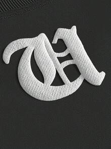 PAVTROS 男士极简印花无袖背心和短裤套装 - 深灰色 - 查看 2