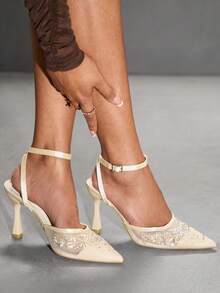 CUCCOO SZL Sandalias de tacón para mujer - Albaricoque - Ver 11