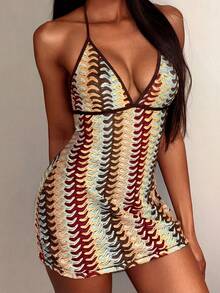 Vaytide New Textured Fabric Sexy Cover-Up Cover Up, Semi-Sheer Beach Wear For Women - Multicolor - View 1