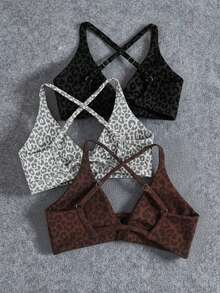 Velisys 无缝瑜伽运动文胸，前扭设计，适合运动和日常穿着 - 彩色 - 查看 2