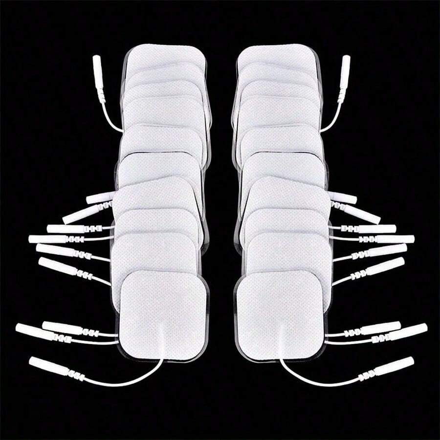 50片装 4*4cm 5*5cm 肌肉刺激器电极片 无纺布自粘式替换电极片,适用于TENS数字治疗仪 - 彩色 - 查看 1