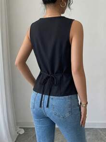 Elenzga Áo khoác nữ thanh lịch, màu đen, chất liệu dệt mềm mại và thoải mái, phối ren gợi cảm và sang trọng, dù đi dự tiệc, đi làm, du lịch hay bất cứ hoạt động nào khác, đều tạo nên điểm nhấn nổi bật giữa đám đông, một món đồ không thể thiếu trong tủ quần áo của phụ nữ. - màu đen - Xem 2